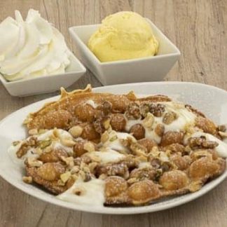 Bubble-Waffel Joghurt-Honig