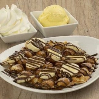 Bubble-Waffel Nutella-Banane
