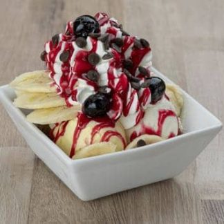 Kirsch-Bananen-Becher