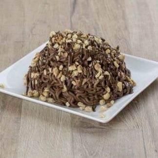 Mini-Spaghettieis Schoko-Nuss