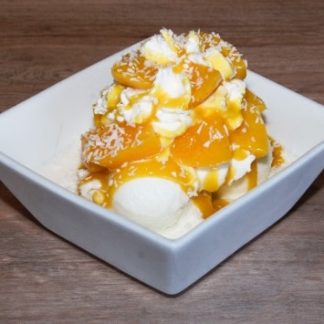 Joghurtbecher Pfirsich